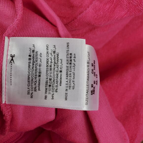 Juicy Couture Shocking Pink MT Robertson Hoodie Girl's Size 10 - Picture 9 of 12